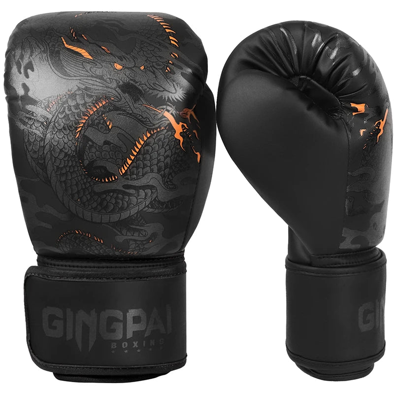 10/12/14OZ Child Adult Muay Thai Boxing Gloves Kickboxing MMA Martial Arts Combat Punching Fight Boxer Mittens Equipment DEO