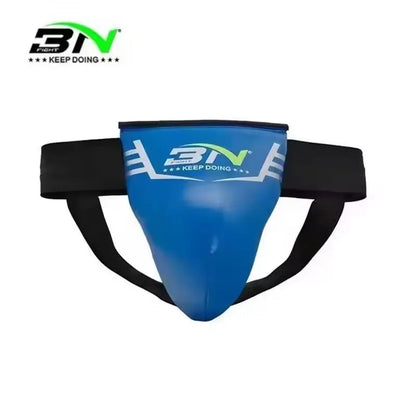 BN Male Boxing Groin Guard PU Leather Protective Cup Jockstrap Crotch Protector for MMA Muay Thai Kickboxing Taekwondo Sanda