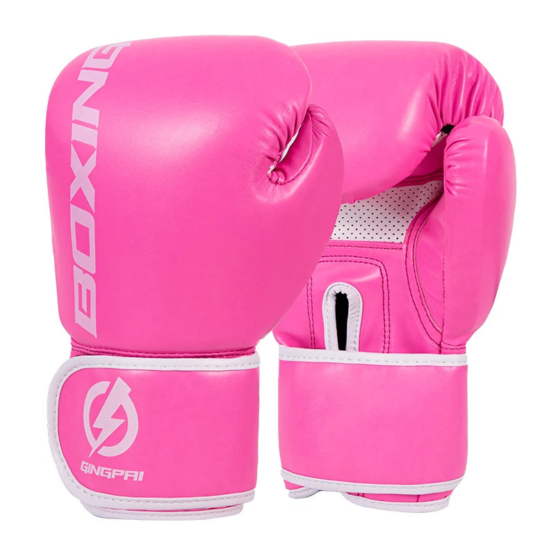 4/6/8/10/12oz Boxing Gloves Professional Adult Sanda Muay Thai Fighting Gloves Men Kid Women Training Sandbag Free Fight MMA