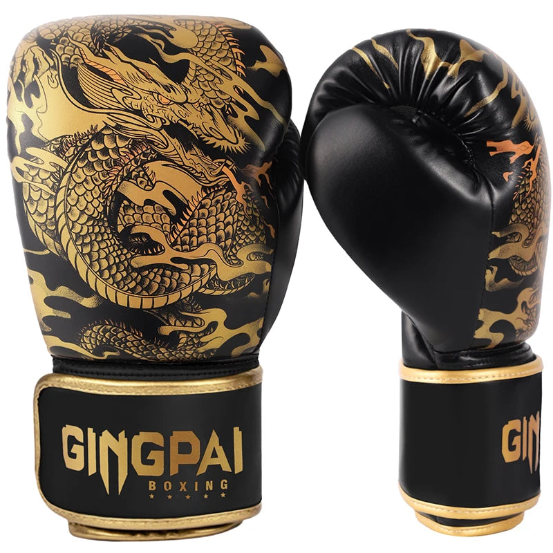 10/12/14OZ Child Adult Muay Thai Boxing Gloves Kickboxing MMA Martial Arts Combat Punching Fight Boxer Mittens Equipment DEO