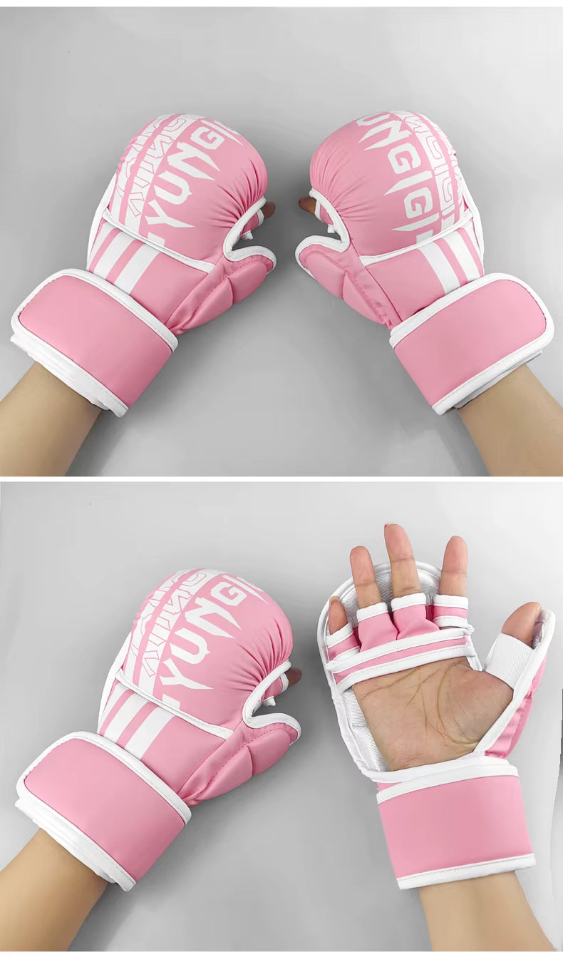 Boxing Gloves Open Palm Training Gloves for MMA Sparring Combat Sports Kickboxing Heavy Bag Workouts Hand Wrist Protection